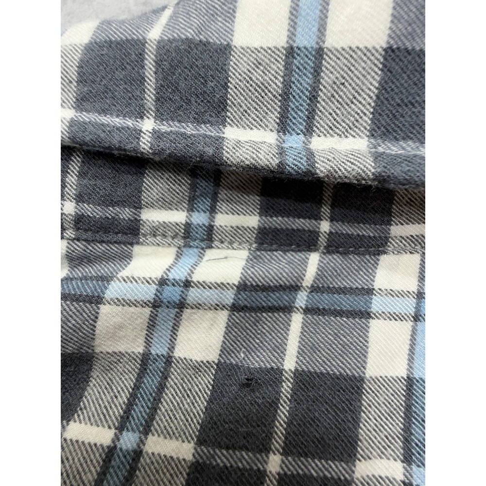 Faherty Shirt Mens 2XL Gray Plaid Long Sleeve Button Up Stretch Flannel Casual - Picture 10 of 11